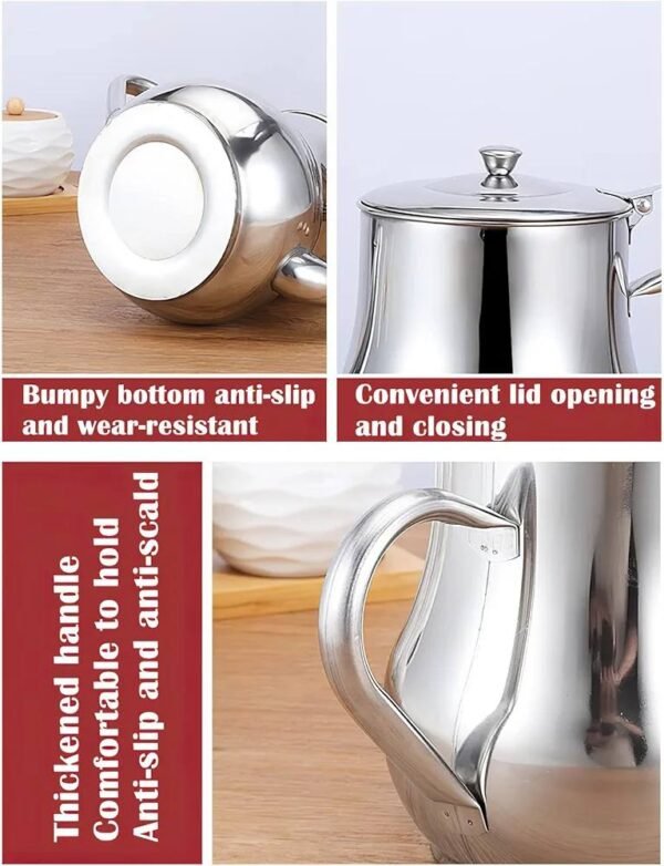 Stainless Steel Oil Filter Pot (Size 32oz=946ml) - Image 3