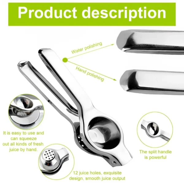 Stainless Steel Lemon Squeezer - Image 4