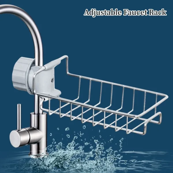 Faucet Rack Kitchen Sink Organizer Holder-1Pcs - Image 2