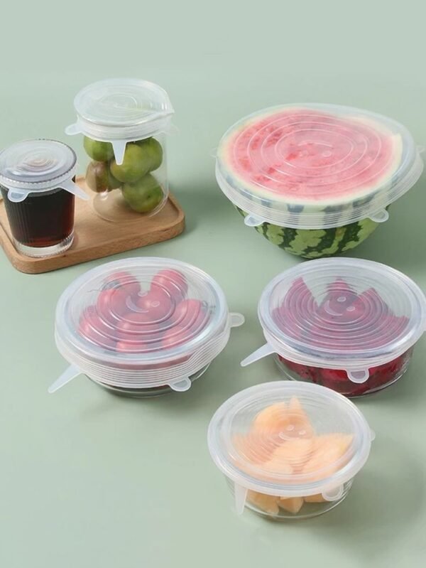 6pcs Silicon (Big) Food Cover Set - Image 8