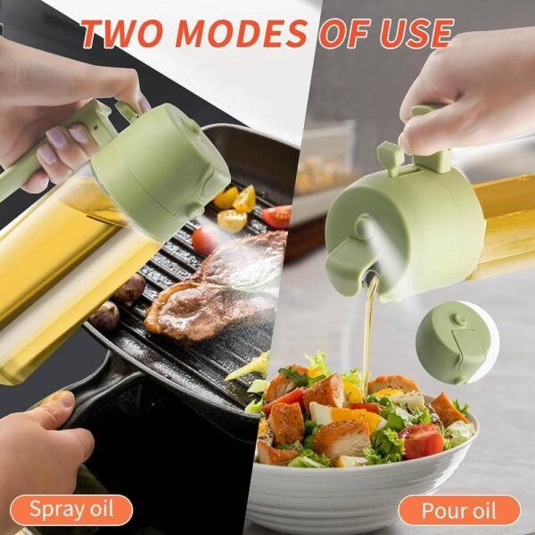 2 in 1 Oil Sprayer and Oil Dispenser Bottle 500ml - Image 6