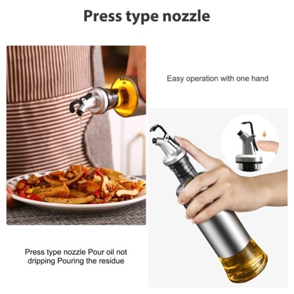 Glass Oil Control 500ml, Cooking Oil Dispenser Bottle - Image 6
