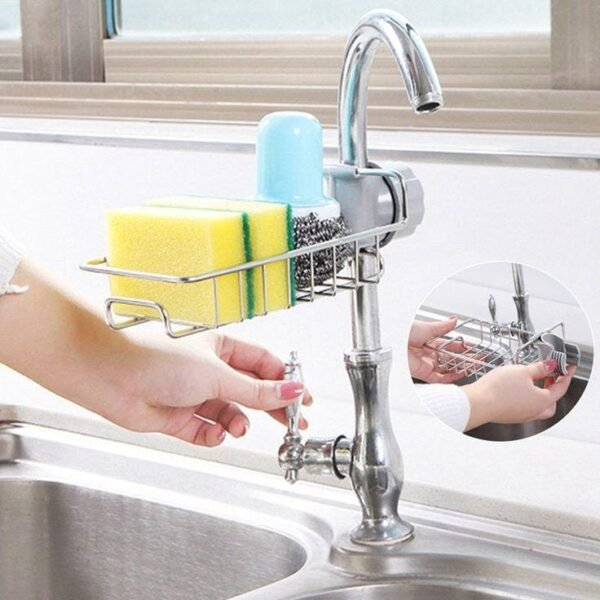 Faucet Rack Kitchen Sink Organizer Holder-1Pcs - Image 3