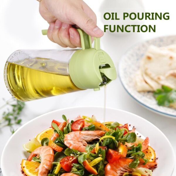 2 in 1 Oil Sprayer and Oil Dispenser Bottle 500ml - Image 3