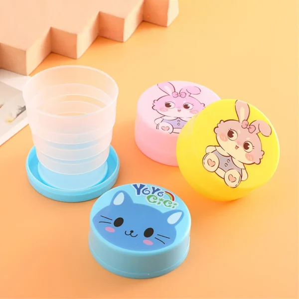 Cute Cartoon Portable Telescopic Folding Cup - Image 7
