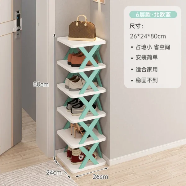 5 Layer Foldable Shoe Rack Organizer - Image 3