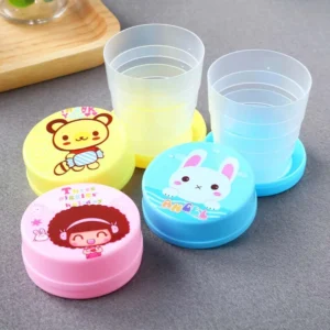 Cute Cartoon Portable Telescopic Folding Cup