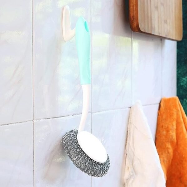 Steel Scrubber with Handle for Cleaning - Image 7