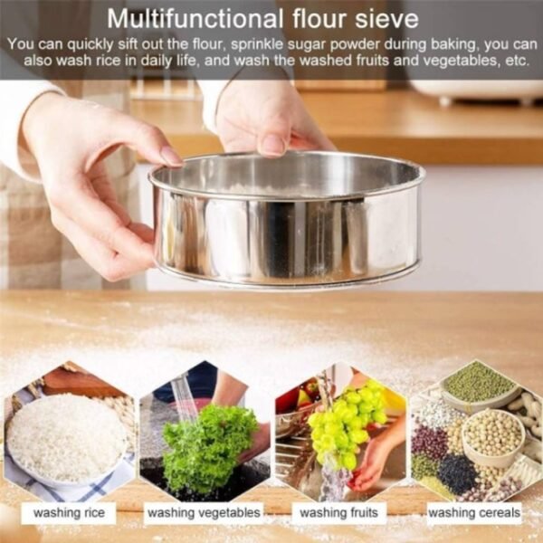 Round Strainer Set 6pcs, High Quality Stainless Steel Round Strainer - Image 6