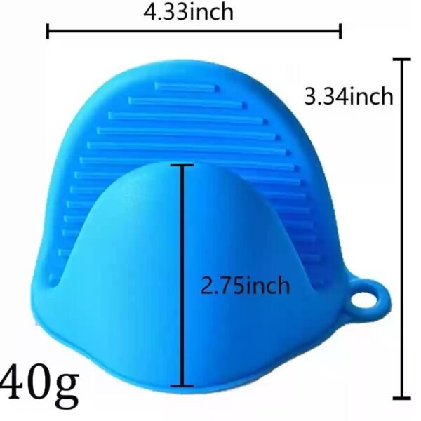 2pcs Silicone Oven Pot Holder Heat Resistant, Oven Mitts Glove - Image 4
