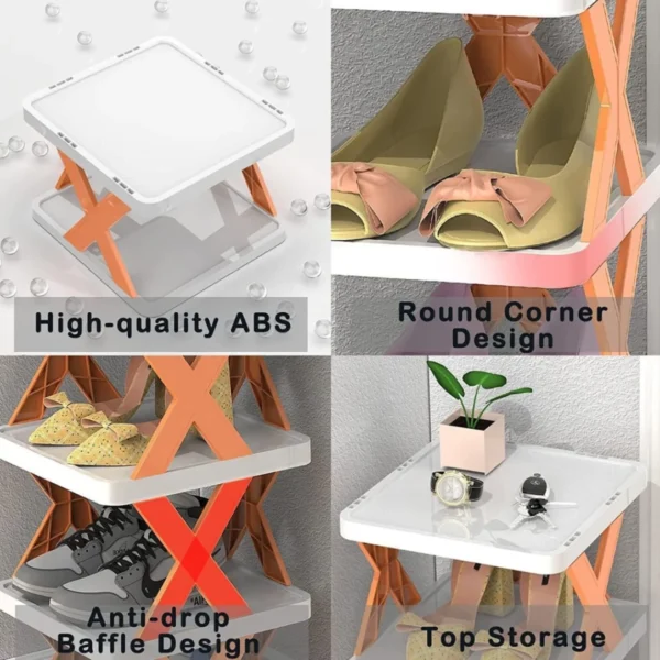 5 Layer Foldable Shoe Rack Organizer - Image 5