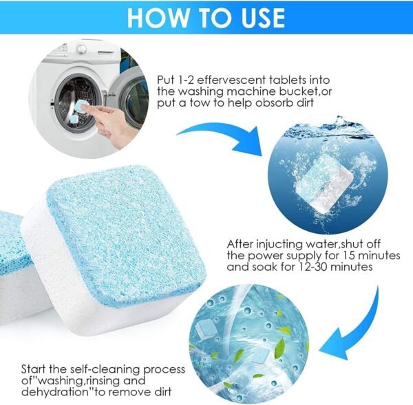 12Pcs Washing Machine Tank Cleaner Tablet - Image 6