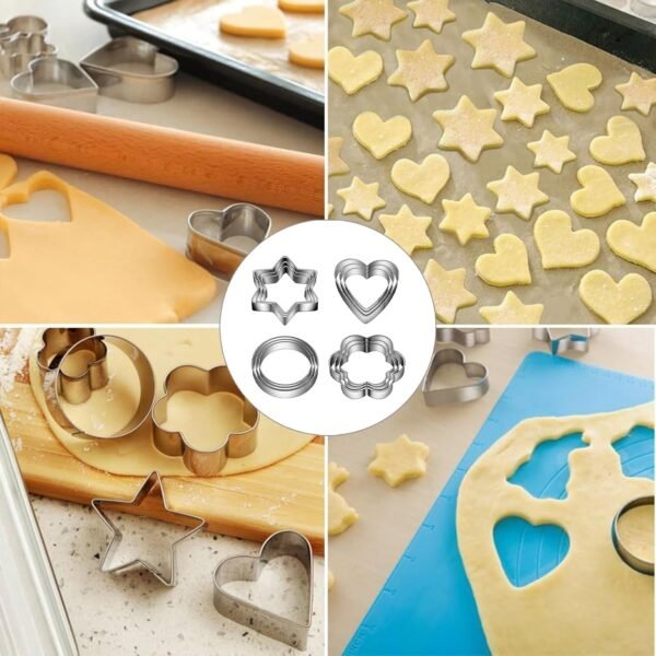 12pcs/Set Stainless Steel Cookie Cutter ( 4 Shapes) - Image 8