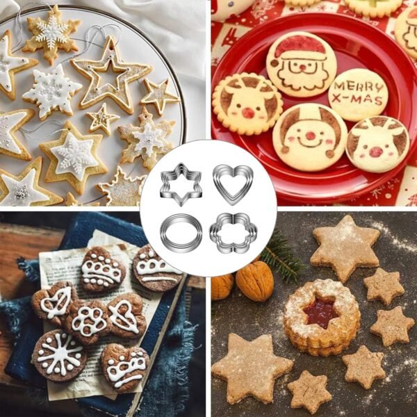 12pcs/Set Stainless Steel Cookie Cutter ( 4 Shapes) - Image 9