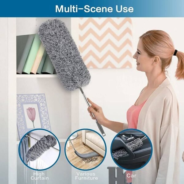 Extendable Flexible Duster for Cleaning Complicated Areas and ceiling fan - Image 2