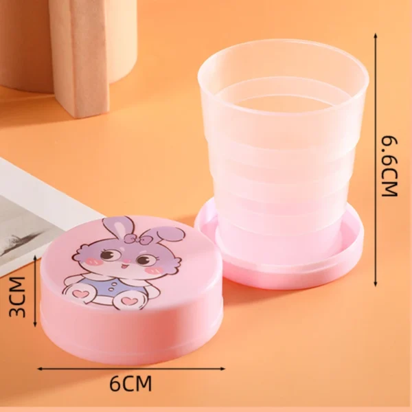 Cute Cartoon Portable Telescopic Folding Cup - Image 6