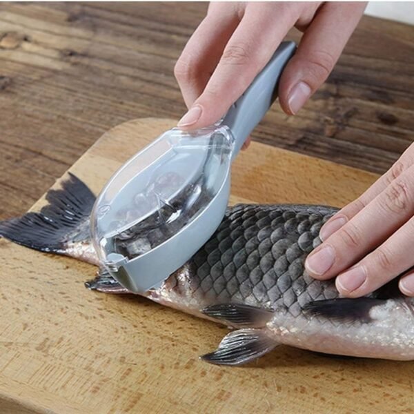Plastic Fish Scales Remover Fast Cleaning Fish Skin Descaler With Cap - Image 5