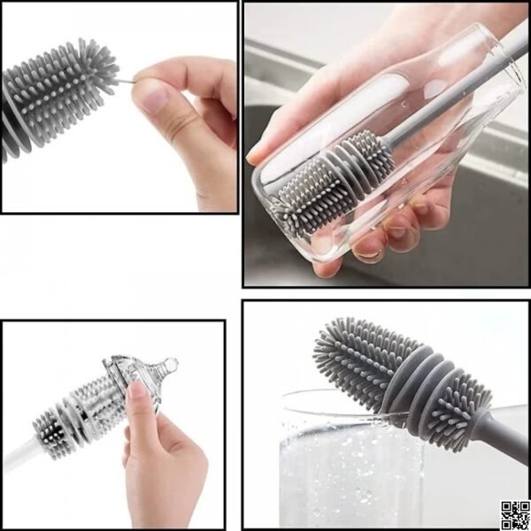 Silicone Bottle Cleaning Brush Bottle Cleaner - Image 2