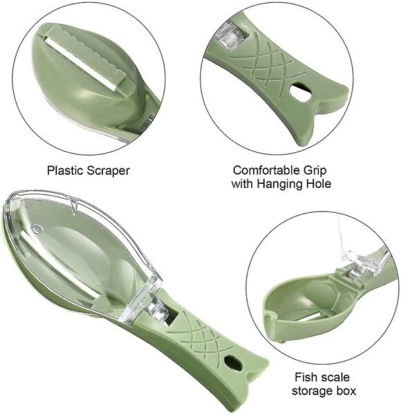 Plastic Fish Scales Remover Fast Cleaning Fish Skin Descaler With Cap - Image 4