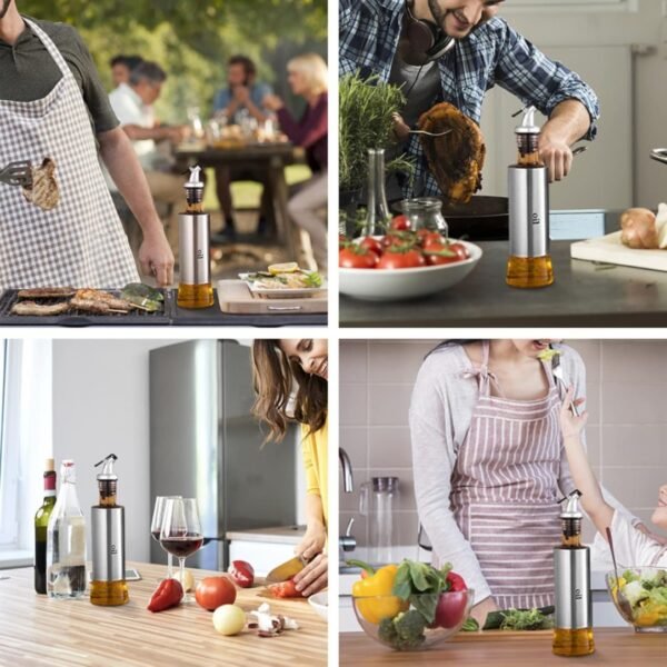 Glass Oil Control 500ml, Cooking Oil Dispenser Bottle - Image 3