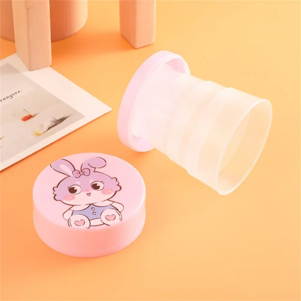 Cute Cartoon Portable Telescopic Folding Cup - Image 4