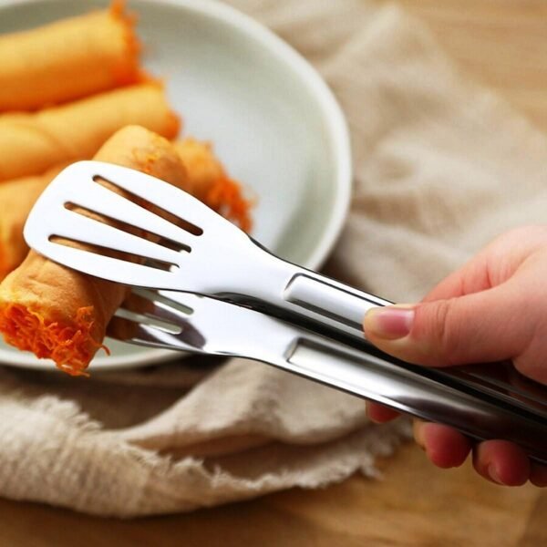 Cooking Tong Clip Clamp Accessories Salad Serving BBQ Tools - Image 2