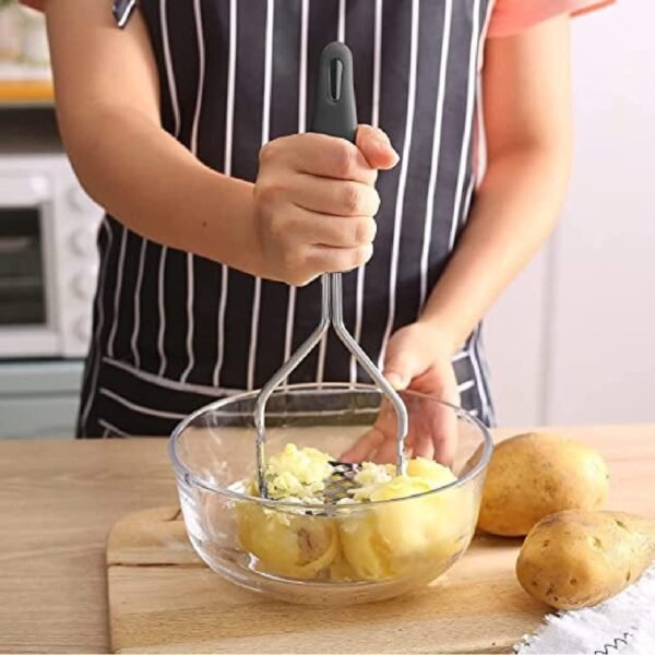 Stainless Steel Potato Press Masher Food Masher Crusher - Image 3