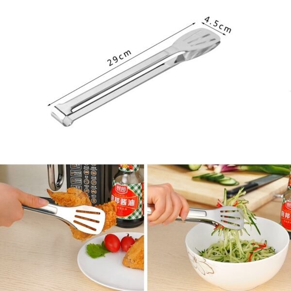Cooking Tong Clip Clamp Accessories Salad Serving BBQ Tools - Image 3