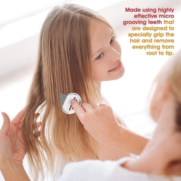 স্টেইনলেস স্টিলের উকুন অপসারণের চিরুনি, Stainless Steel Lice Removal Comb - Image 5