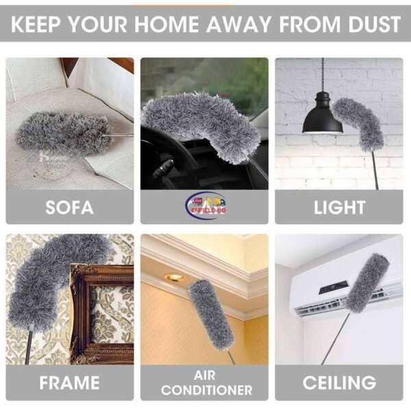 Extendable Flexible Duster for Cleaning Complicated Areas and ceiling fan - Image 4