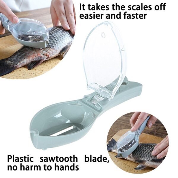 Plastic Fish Scales Remover Fast Cleaning Fish Skin Descaler With Cap - Image 3