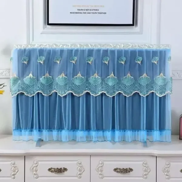TV dust cover, Dustproof Lace Cloth Fabric TV dust cover - Image 5