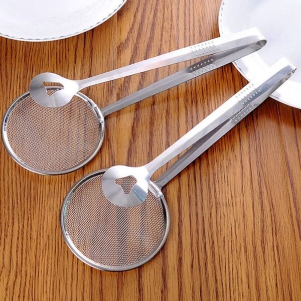 Stainless Steel Filter Spoon with Clip Food Kitchen Strainer - Image 5
