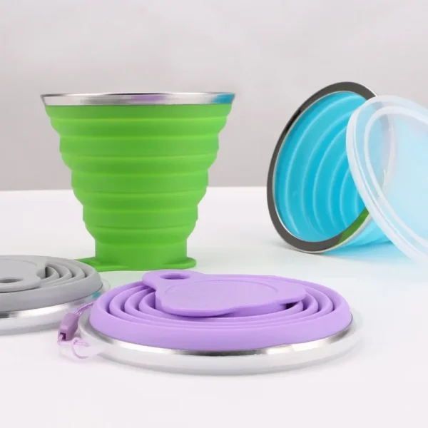 Silicone Folding Cup/Mug, Foldable & Portable - Image 4