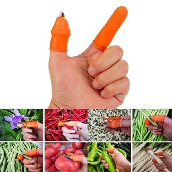 Silicone Finger Protector for vegetables cutting (6 Pieces) 1 Set - Image 6