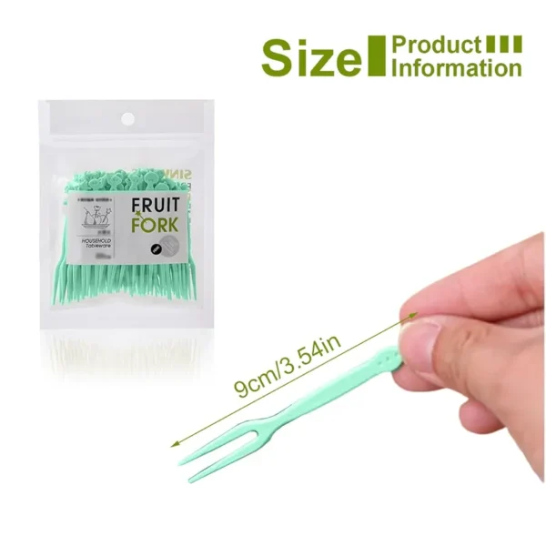 10pcs colourful plate with Free Fork set - Image 9
