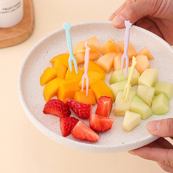 10pcs colourful plate with Free Fork set - Image 10