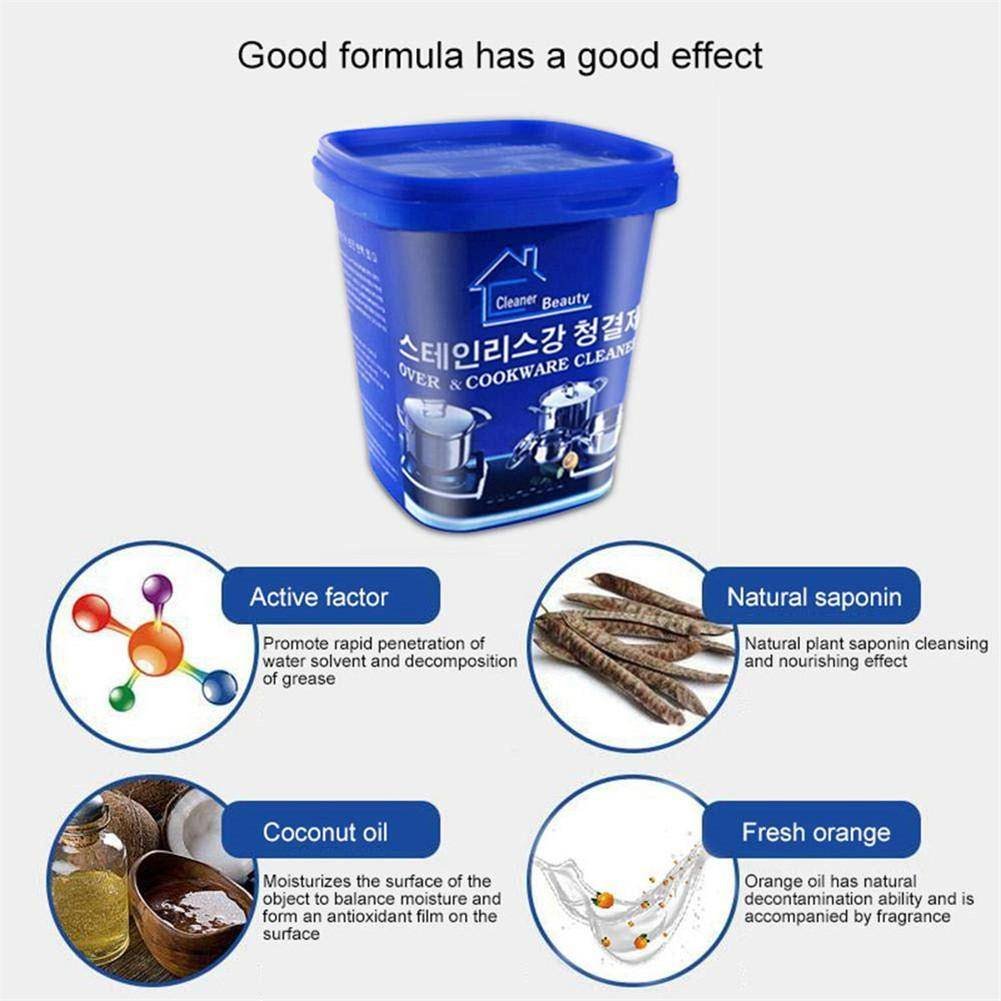 Stainless Steel Cookware Cleaning Paste Kitchen Cleaner Washing Detergent Paste - Image 5