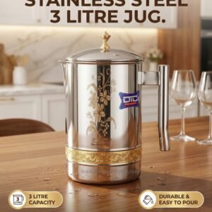 পিতলের ডিজাইন ৩ লিটার জগ